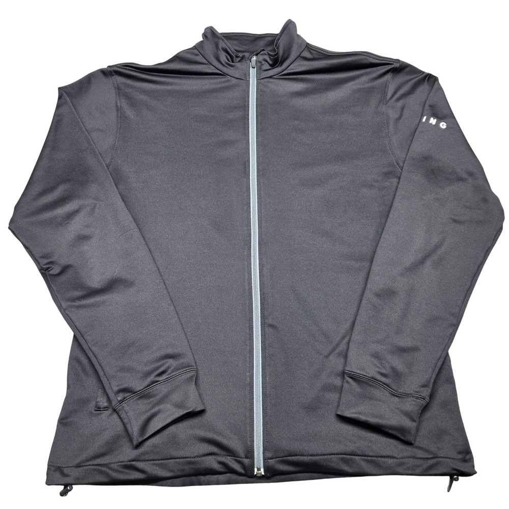 Dunning Track Jacket Mens 2XL Gray Full Zip Lightweight Golf Performance Layer